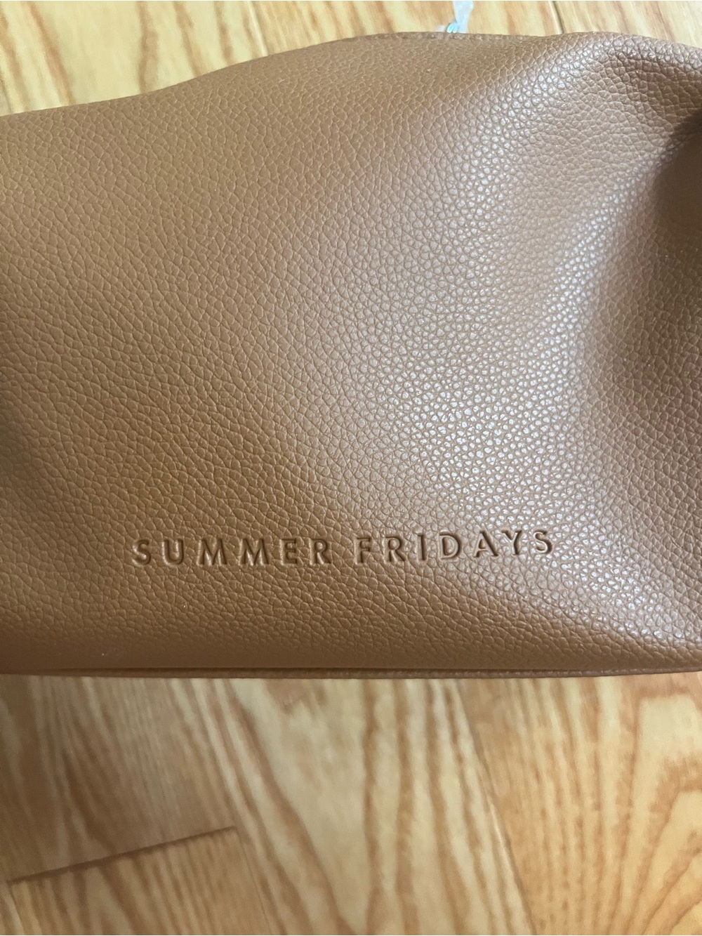 Summer Fridays Caramel Tan Cosmetic Pouch - Picture 2 of 4